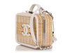 Chanel Medium Natural and White Rattan Vanity Case