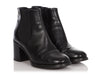 Chanel Black Leather Chelsea Boots