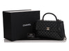 Chanel Medium Black Quilted Caviar Coco Handle