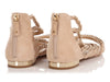 Chanel’s Beige Suede and Chain Gladiator Sandals
