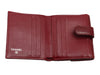 Chanel Dark Red Quilted Caviar Compact Wallet