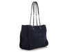 Chanel Medium Navy Mixed Fabric Deauville Tote