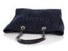 Chanel Medium Navy Mixed Fabric Deauville Tote