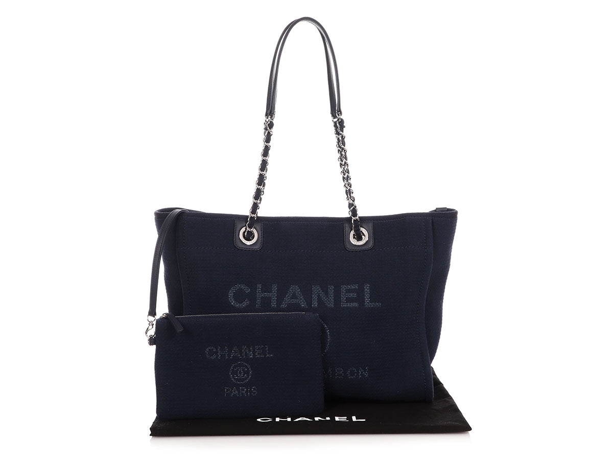 Chanel Deauville NM Tote Mixed Fibers Medium Neutral 2326221