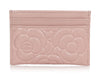 Chanel Pale Pink Caviar Camellia Card Holder