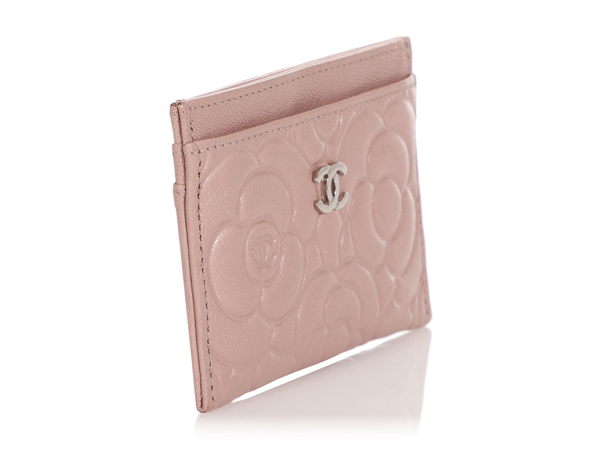 CHANEL CC Camellia Patent Leather Card Holder - AWL3504