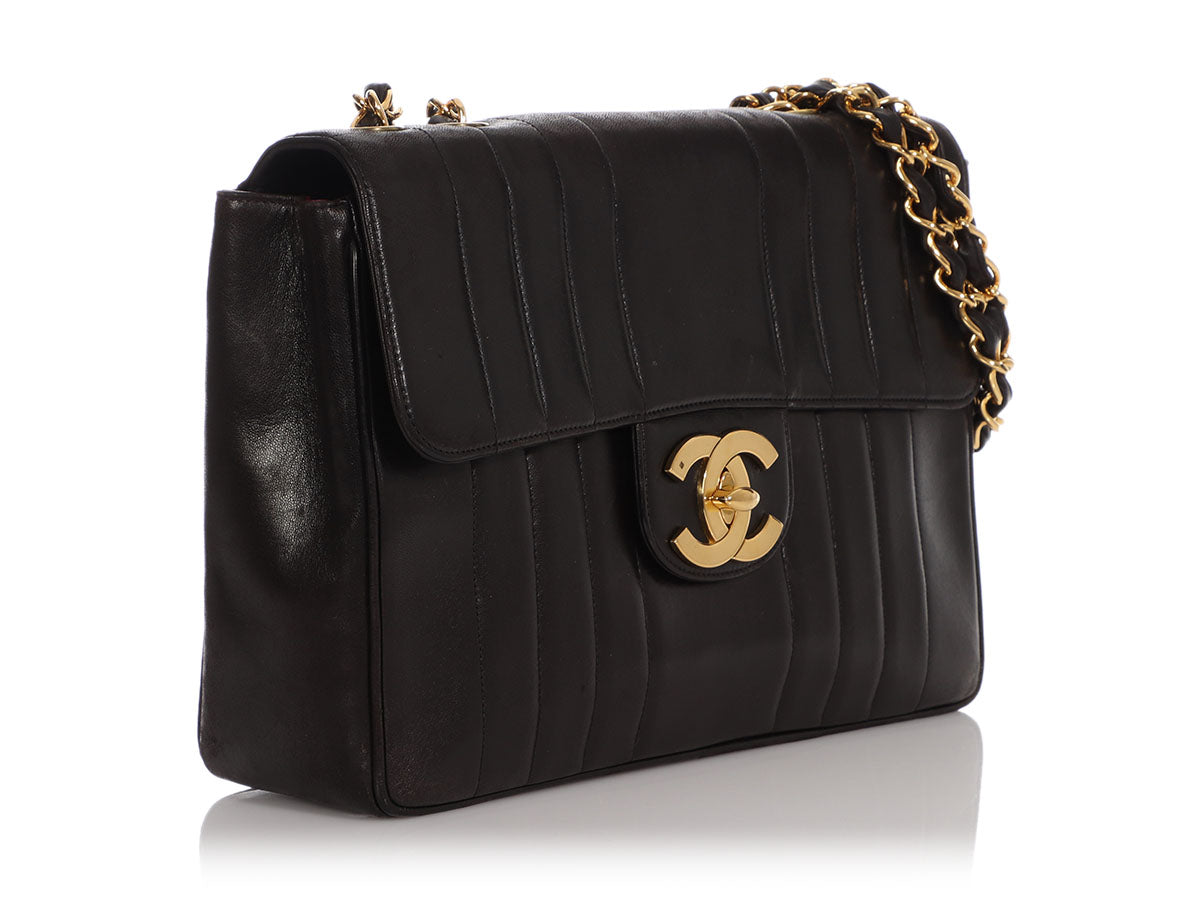 Chanel Vintage Twin Top Handle Flap Bag Quilted Lambskin – Miami O