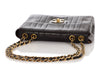 Chanel Vintage Jumbo Black Lambskin Vertically Quilted Single Flap