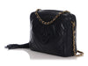 Chanel Vintage Medium Navy Chevron-Quilted Lambskin Camera Bag