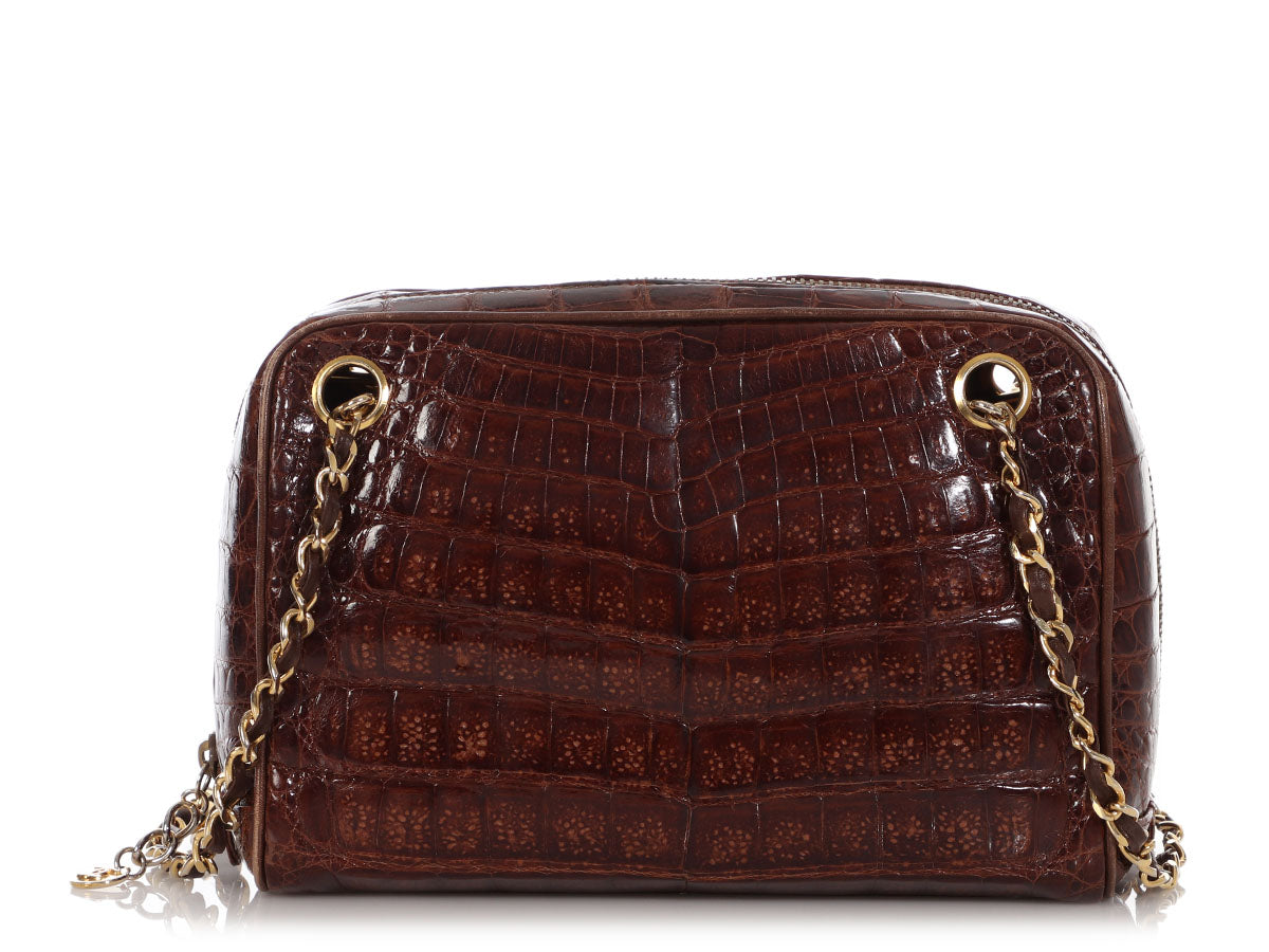 brown chanel crossbody handbag