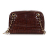 Chanel Vintage Medium Brown Alligator Camera Bag
