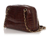 Chanel Vintage Medium Brown Alligator Camera Bag