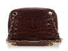 Chanel Vintage Medium Brown Alligator Camera Bag