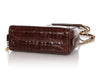Chanel Vintage Medium Brown Alligator Camera Bag