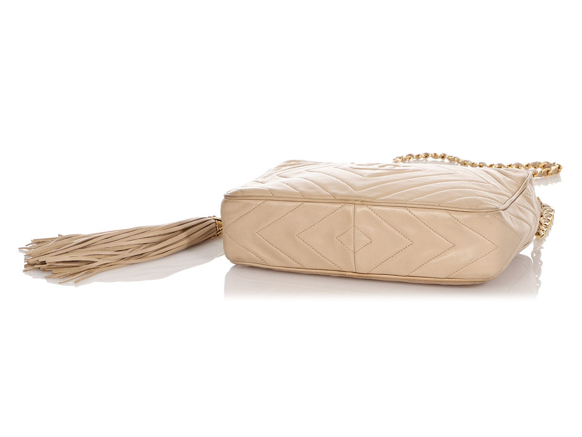 Chanel Promenade Camera Bag Chevron Lambskin Small at 1stDibs