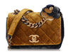 Chanel Small Velvet Private Affair Camelia Flap