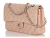 Chanel Medium Pale Pink Quilted Lambskin Classic Double Flap