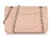 Chanel Medium Pale Pink Quilted Lambskin Classic Double Flap