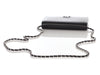 Chanel Black Part-Quilted Grained Calfskin Box Wallet On Chain