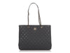 Chanel Anthracite Gray Quilted Caviar Shopping Tote