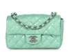 Chanel Mini Green Quilted Patent Classic