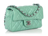 Chanel Mini Green Quilted Patent Classic