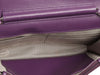 Chanel Violet Quilted Patent Brilliant Wallet On Chain WOC