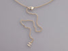 Chanel Crystal, Enamel, Pearl Tweed Logo Pendant Necklace