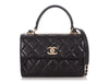 Chanel Small Black Quilted Lambskin Trendy CC