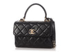 Chanel Small Black Quilted Lambskin Trendy CC