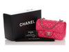 Chanel Mini Dark Pink Quilted Lambskin Rectangular Classic