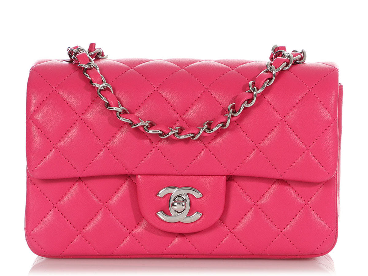 Chanel Metallic Lambskin Rectangular Mini Flap Bag (SHF-20482