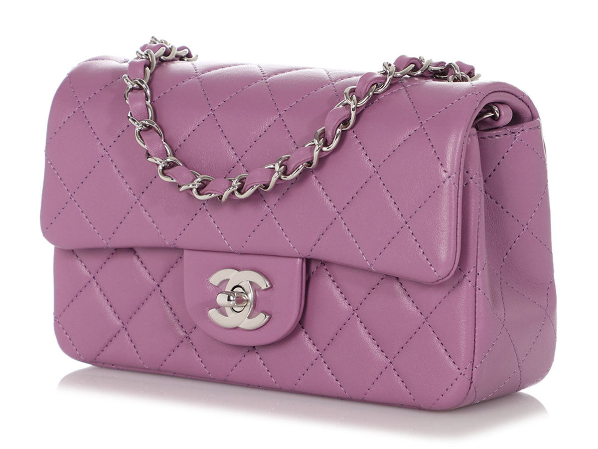 purple mini chanel bag vintage