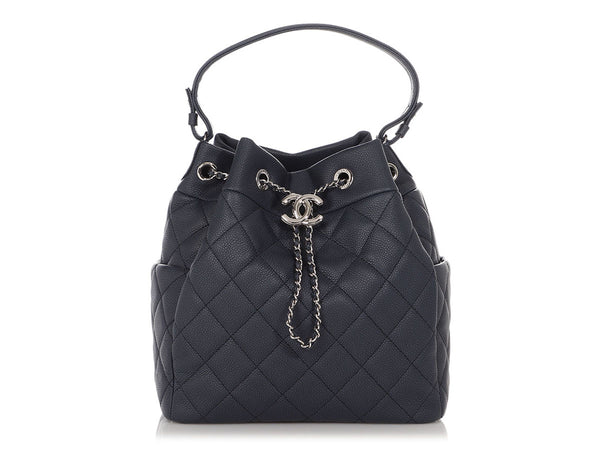 Chanel Quilted Pearl Crush Bucket Bag - Blue Bucket Bags, Handbags -  CHA796799