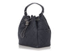 Chanel Navy Caviar CC Chain Drawstring Bucket Bag