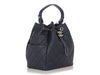 Chanel Navy Caviar CC Chain Drawstring Bucket Bag