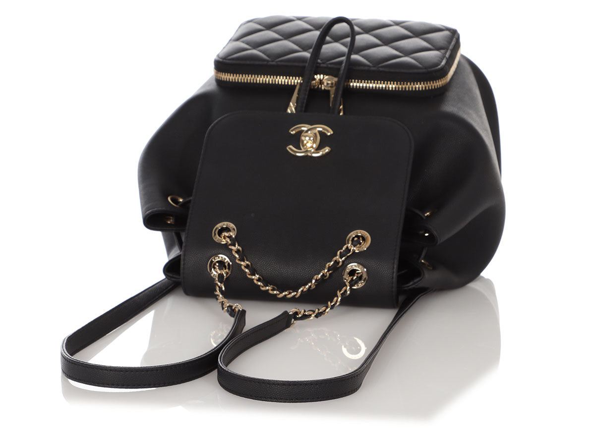 Chanel Black Caviar Business Affinity Backpack - Like New - The Consignment  Cafe