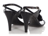 Chanel Black Camellia Strappy Sandals