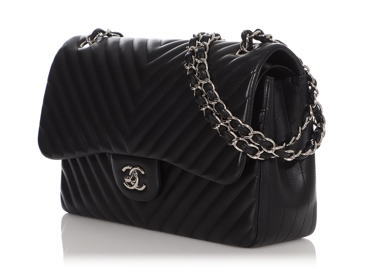 Chanel Classic Double Flap Quilted Caviar Silver-tone Small Black  Chanel  bag classic, Chanel classic flap black, Black chanel purse