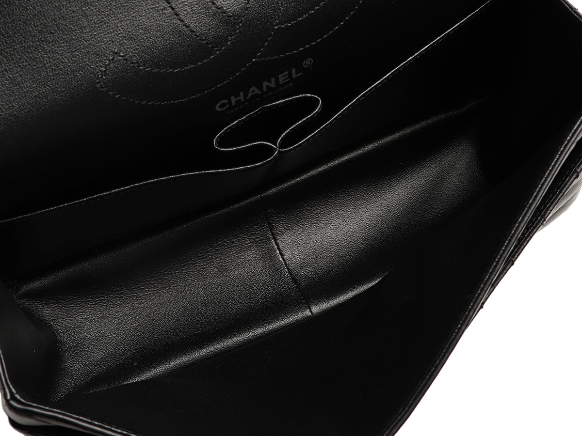 Chanel So Black Chevron-Quilted Aged Calfskin 2.55 Reissue 226