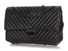 Chanel So Black Chevron-Quilted Aged Calfskin 2.55 Reissue 226