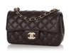 Chanel Mini Dark Brown Quilted Lambskin Classic