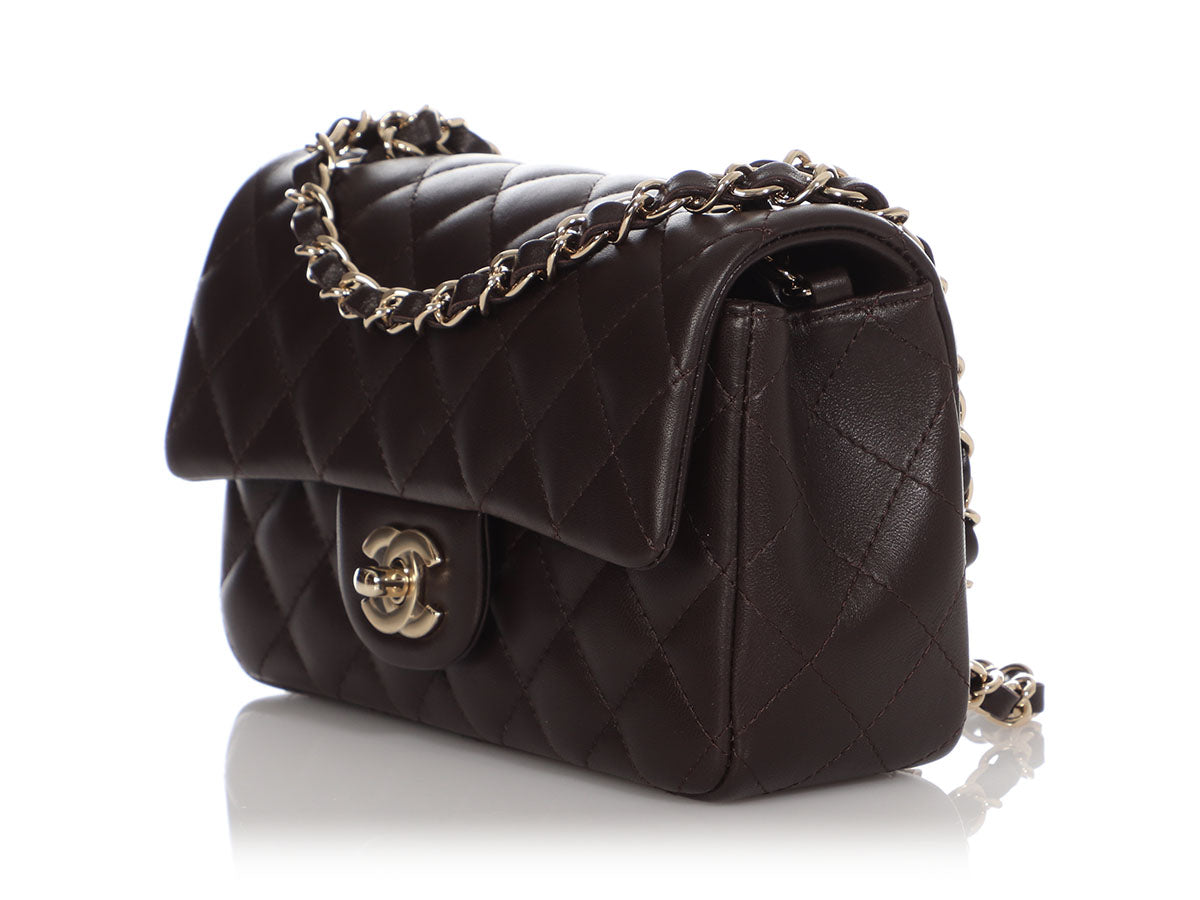 Chanel Classic Mini rectangular bag black lambskin