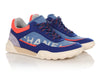 Chanel Blue and Coral Sneakers