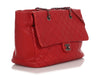 Chanel Red Diamond Quilted Calfskin Flap Tote