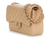 Chanel Jumbo Beige Clair Quilted Caviar Classic Double Flap