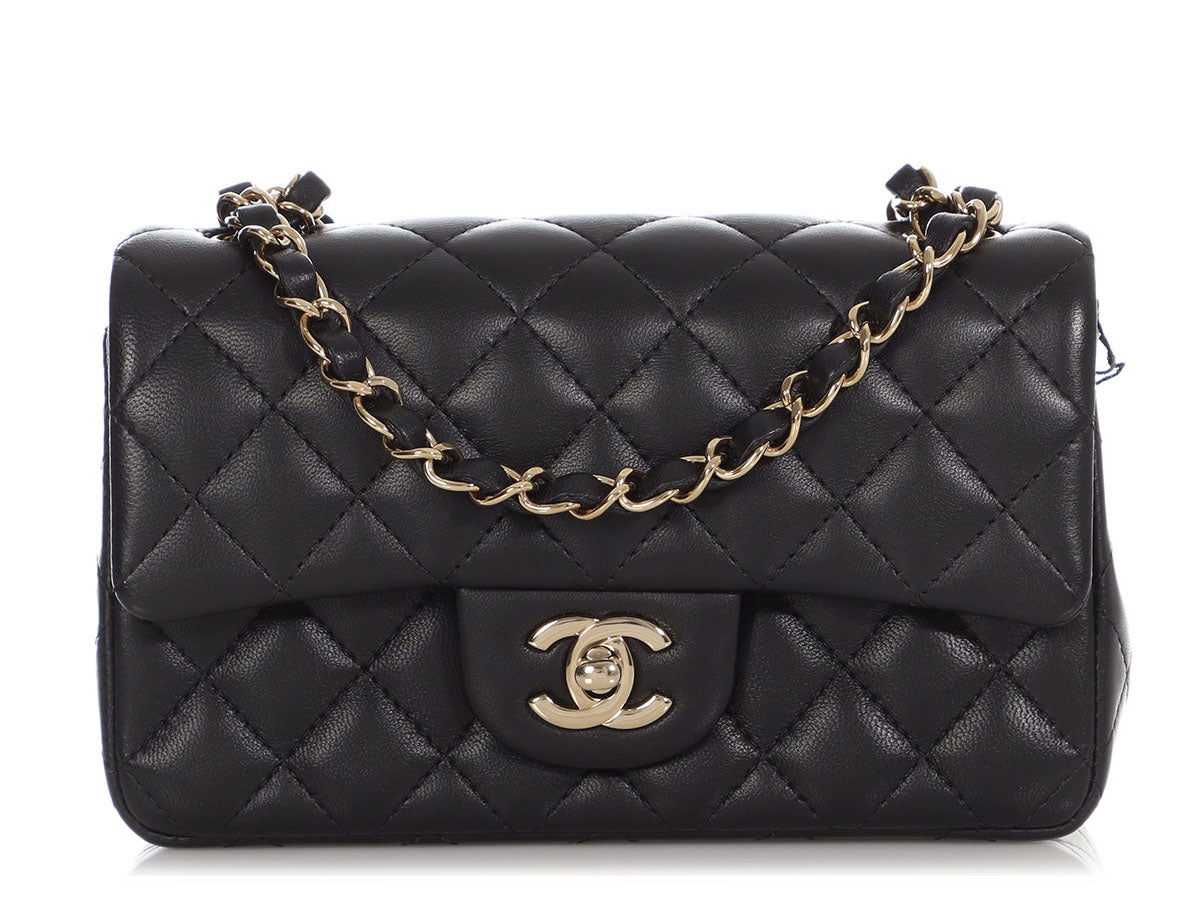 CHANEL Rectangular Mini Valentine Bag Pink Lambskin with Light Gold Hardware  14P For Sale at 1stDibs