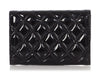 Chanel Black Quilted Patent Wallet