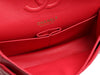 Chanel Medium/Large Red Raspberry Quilted Lambskin Classic Double Flap