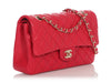 Chanel Medium/Large Red Raspberry Quilted Lambskin Classic Double Flap